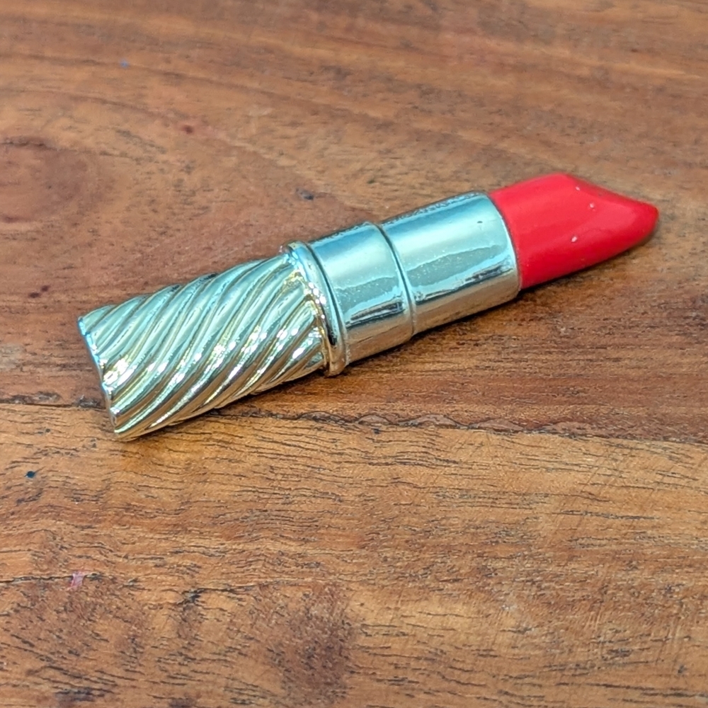 Vintage Red Lipstick Pin